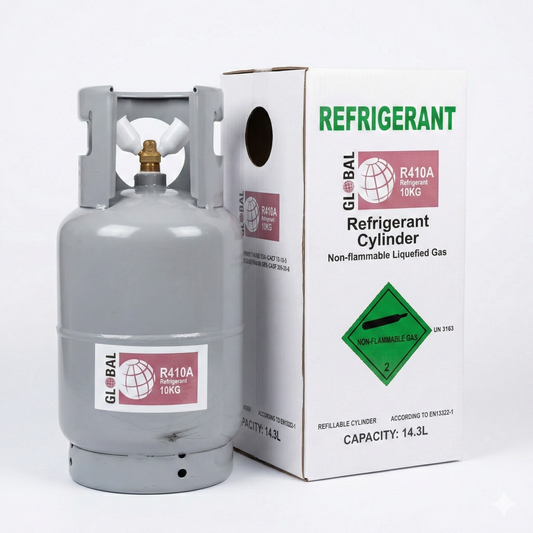 Freon GLOBAL R410A (10kg), povratna boca (punjiva, sa 2 ventila)